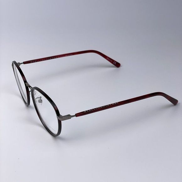 🔥 Stella McCartney SC0147O 004 Eyeglasses Ruthenium Round Metal Women - Picture 5 of 9